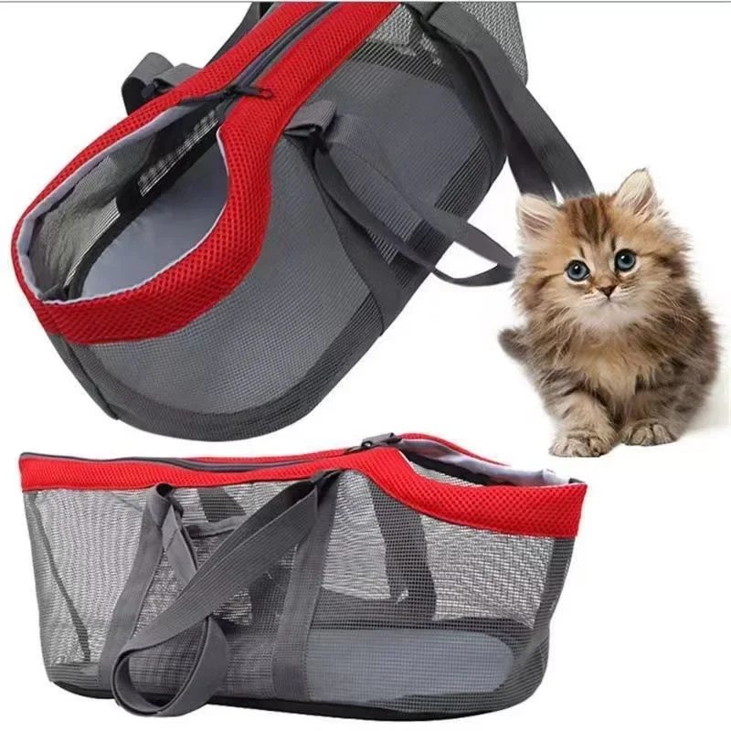 

Pet Handbag Large Capacity Cat Bag Going Out Transparent Breathable Pet Cat and Dog Bag Convenient One-shoulder Pet Bag