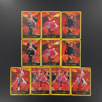 One Piece OPCG English EB03 DON card Heroins Robin Nami Boa Uta Girls Textured Foil Card Anime Collectible Cards 1