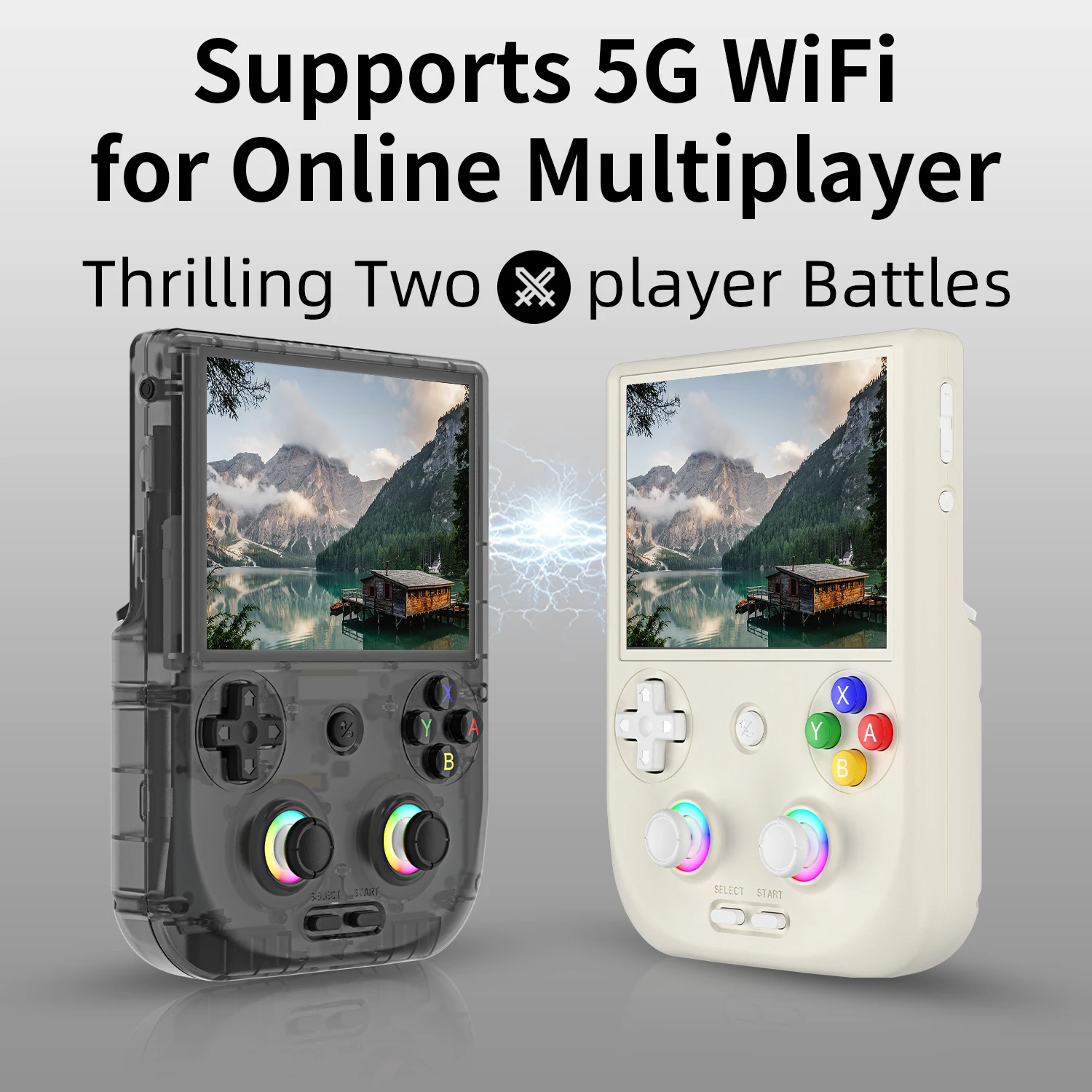 Anbernic RG 406V Retro Handheld Games Console 4"IPS Multi-touch WIFI RGB Ligh 3D Hall Joystick 5500mAh RG406V Video Games Player view 4