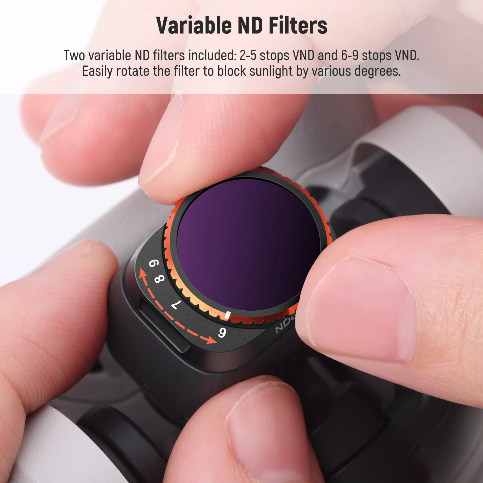 NEEWER Limited Variable ND Filter Kit For DJI Mini 3/Mini 3 Pro 4 pcs ND2-ND32/ND64-ND512 CPL/UV Lens Filte HD Optical Glass 3