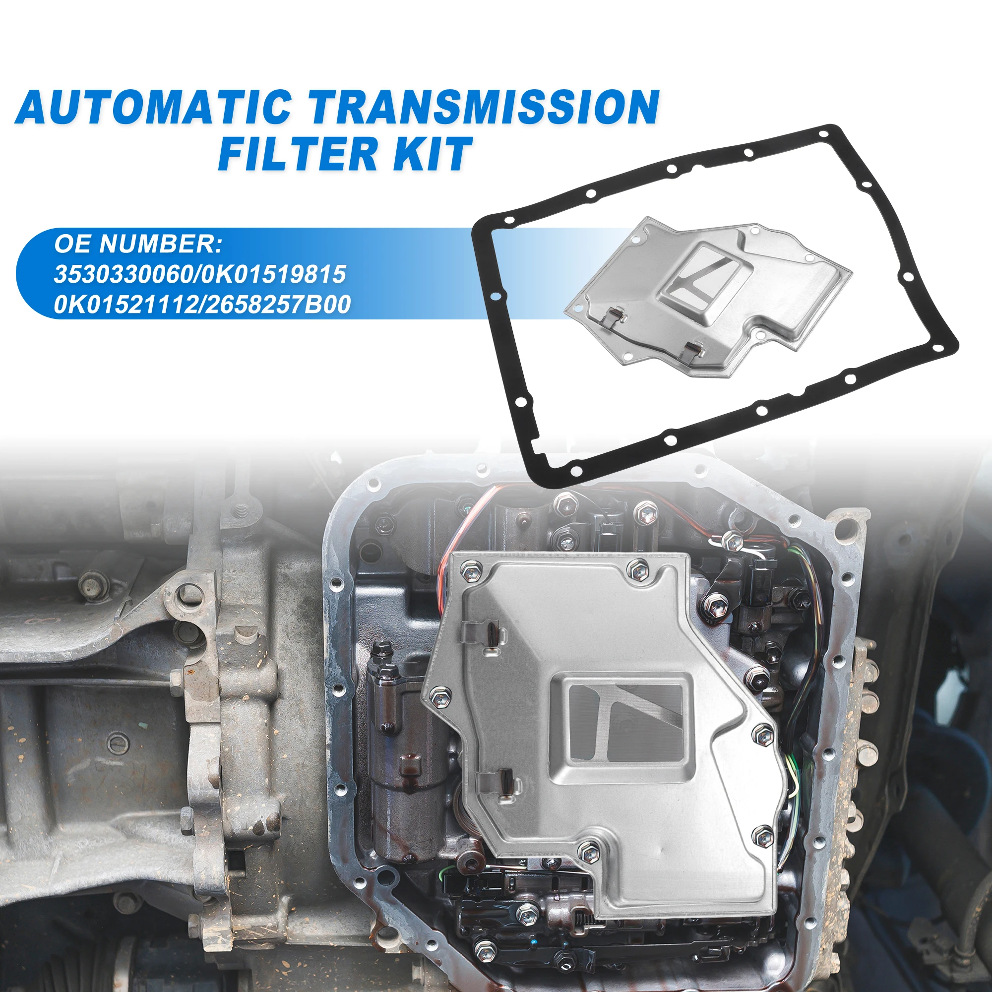 Automatic Transmission Filter CVT Oil Cooler Filter Oil Pan Gasket Kit For Chevrolet Tracker 1999-2004