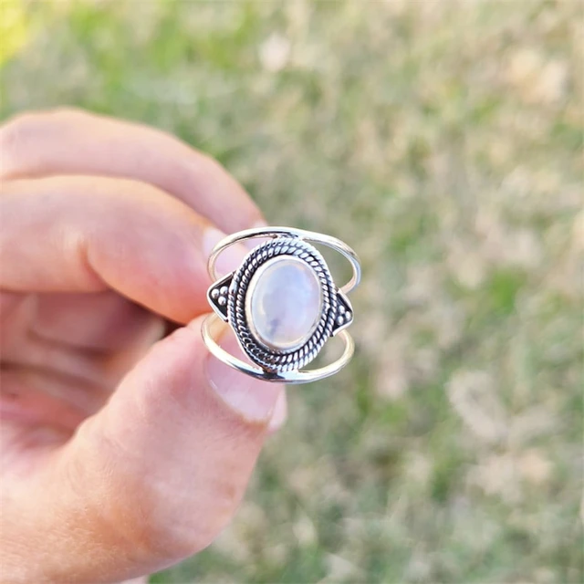 Moonstone Ring, 925 Silver Ring, Handmade Ring, Gemstone Ring, Boho Ring,  Gift for Her, Ring for Women, Moonstone Jewelry - Etsy | Silver rings, 925  silver rings, Silver rings with stones