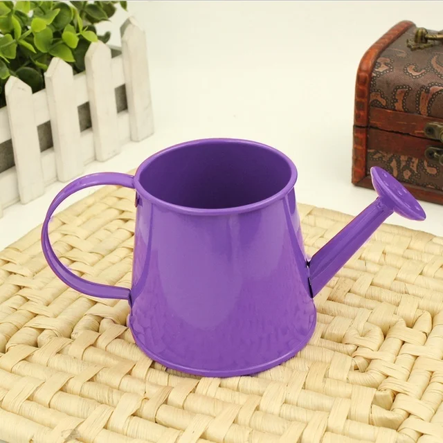 Watering Can Mini Kettle Kids Pot Garden Metal Water Model Flower Iron Tin Miniature Gardening Toy Indoor Bucket Children 5