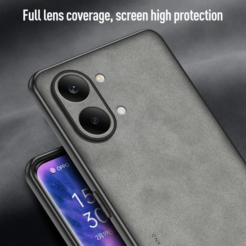 Elegant Plain Leather Suede Phone Case - Comfortable and Stylish Cover