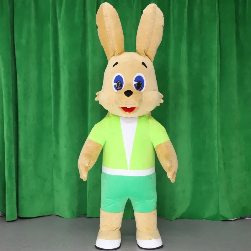 260cm Large Cartoon Rabbit Inflatable Suit for Adults Wearing Plush Walking Advertising Campaign Mascot Carnival Props