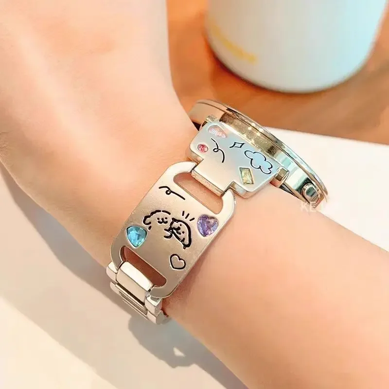 Chic & Stylish Dog-Themed Metal Strap
