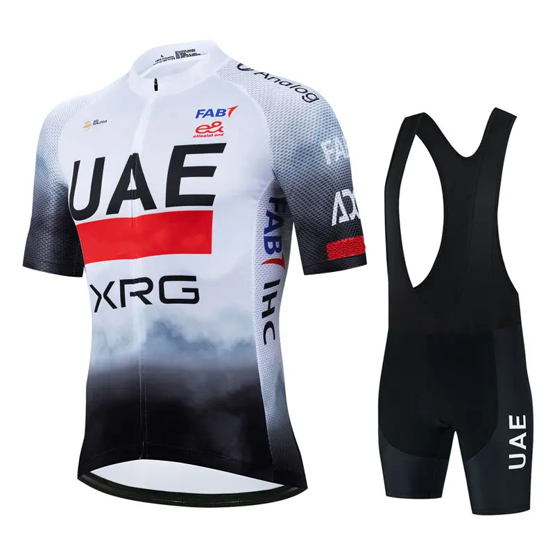 Uae New Pro Team 2025 Cycling Jersey Set Summer Breathable Bicycle Men's MTB Bike Clothing Maillot Ropa Ciclismo Uniform Suit 6