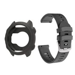 Silicone Replacement Bands and Protective Case Set (Grey)