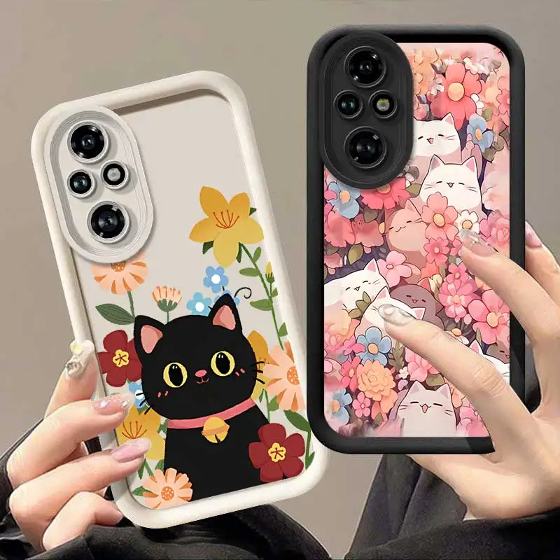 Whimsical Flowers & Cats Sky Eye Ladder Phone Case Cover