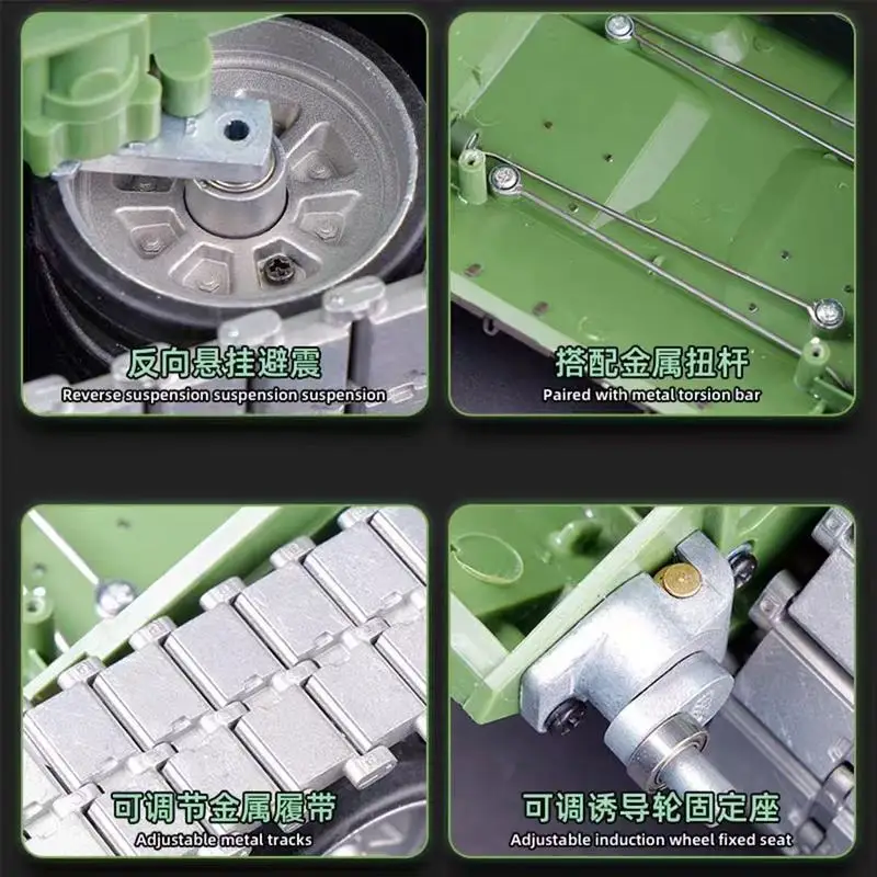 Metal Track Remote Control Tank Toy for Kids