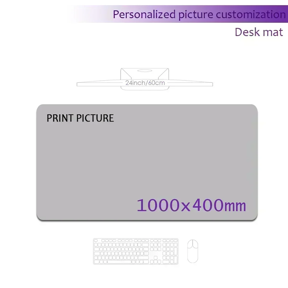 Personalized 120x50 cm Custom Image Gaming Deskmat - High-Definition Printing, XXL Rubber Mouse Pad