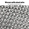Metal Glove Stainless Steel Glove Stainless Steel Glove Cut Resistant Metal Mesh Chainmail Glove for Meat Cutting Chainsaw Work 5