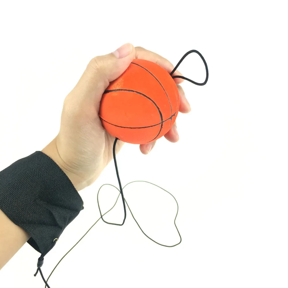 Wrist Training Bouncy Ball Rubber Elastic String Rebound Ball Finger Exercise Sport Toy Fitness