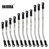 INJORA Stainless Steel High Clearance Links with Rod Ends for 1/10 RC Crawler Car TRX4 SCX10 II SCX10 III VS4-10