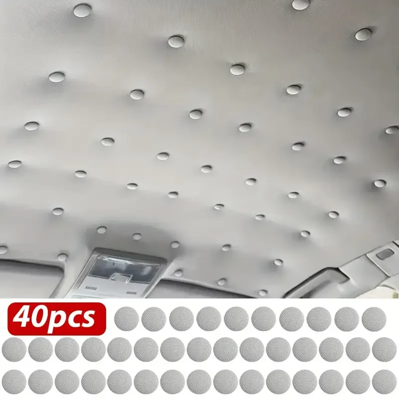 40Pcs Car Interior Ceiling Cloth Snap Pins Retainer Fastener Fixed Screw Buckle Auto Roof Headliner Repair Rivets Button