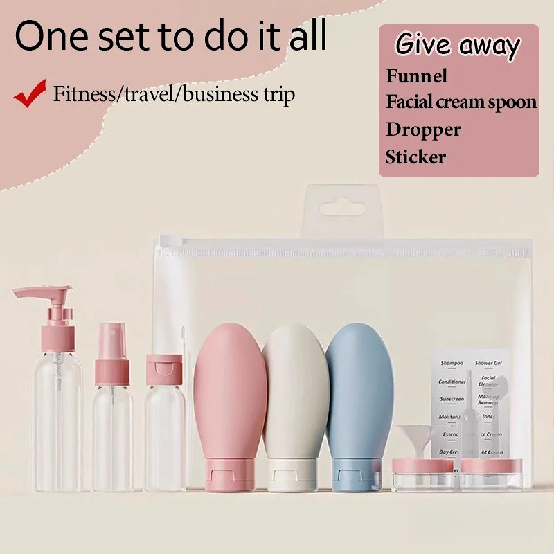 11-Piece Travel Size Toiletry and Skincare Container Set