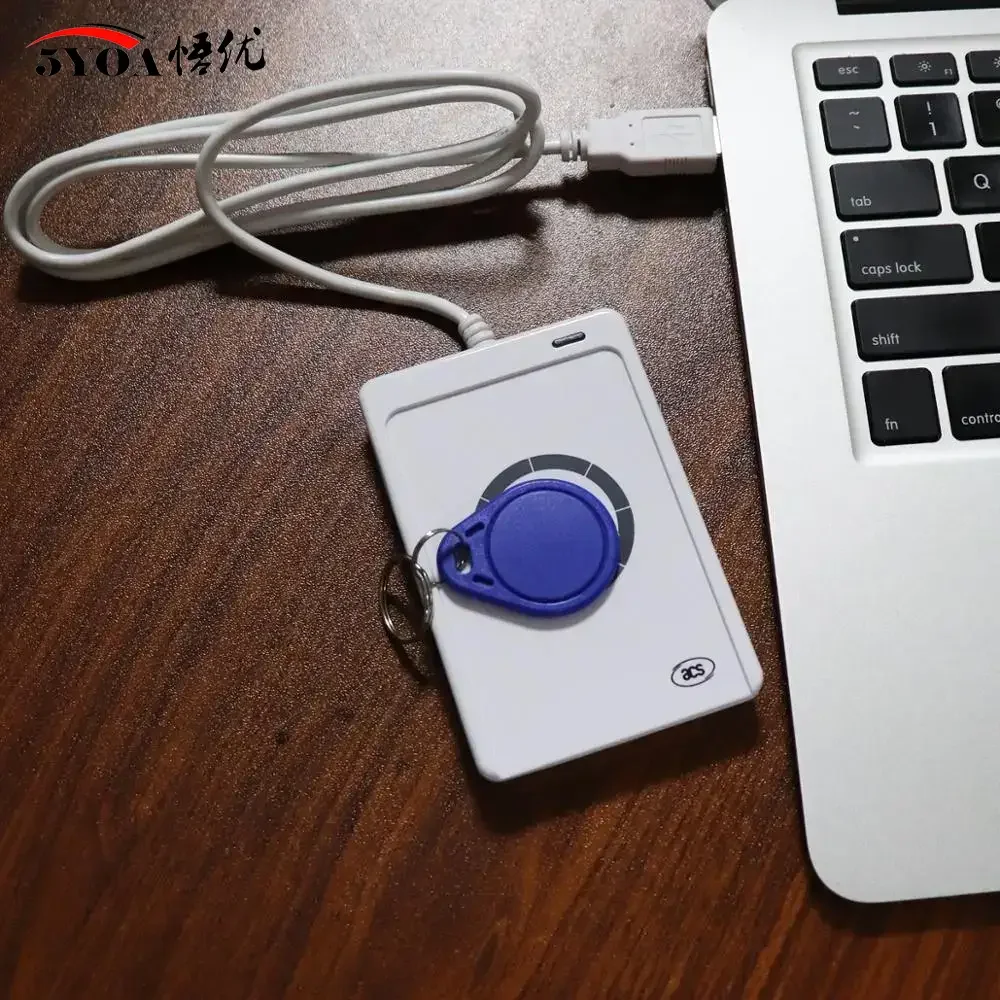 5YOA ACR122U NFC RFID Reader USB Smart Card Writer SDK M-ifare Copy Clone Software Copier Duplicator Writable S50 13.56MHz UID
