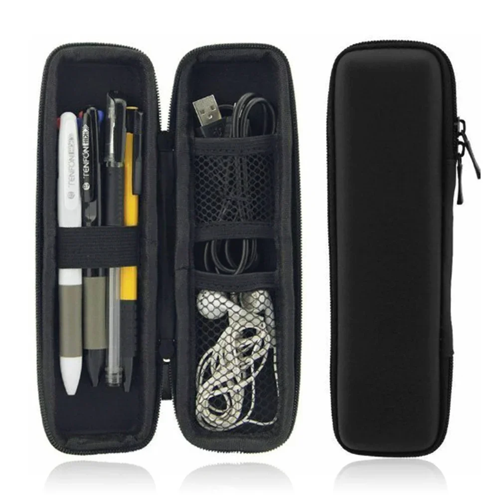 Hard Shell Pencil Cases Black EVA Pencil Protective Carrying Box Stylus Pen Holder Storage Container for Pen Ballpoint Stylu Pencil Cases Stationery Box Pencil Holder