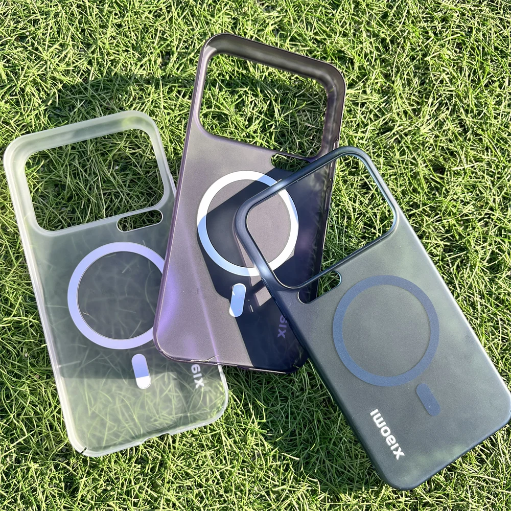 Slim Ice Mist Transparent Magnetic Back Cover with Shockproof Bumper