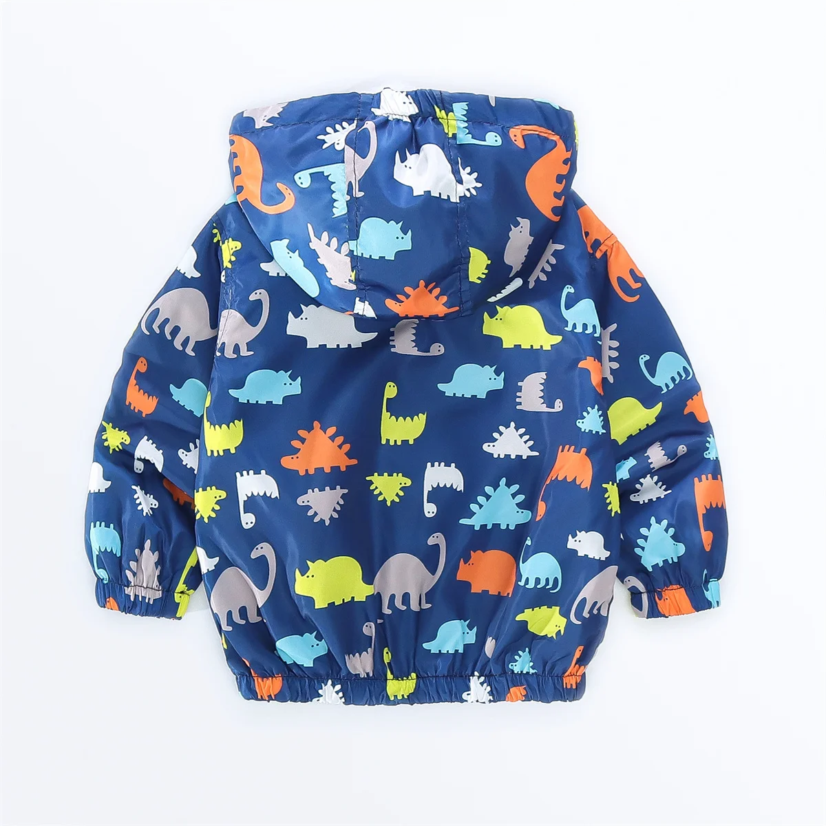 Hooded Coat Spring Boys' Printed Cartoon Dinosaur Zipper Hoodie Autumn Casual Baby Sweatshirt Children'S Windproof Coat 0-3 Years Old