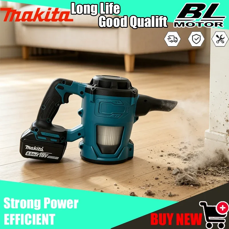 마키타 휴대용 리튬 전기 진공청소기 무선 전동 공구 18V 전동 공구 고출력 진..