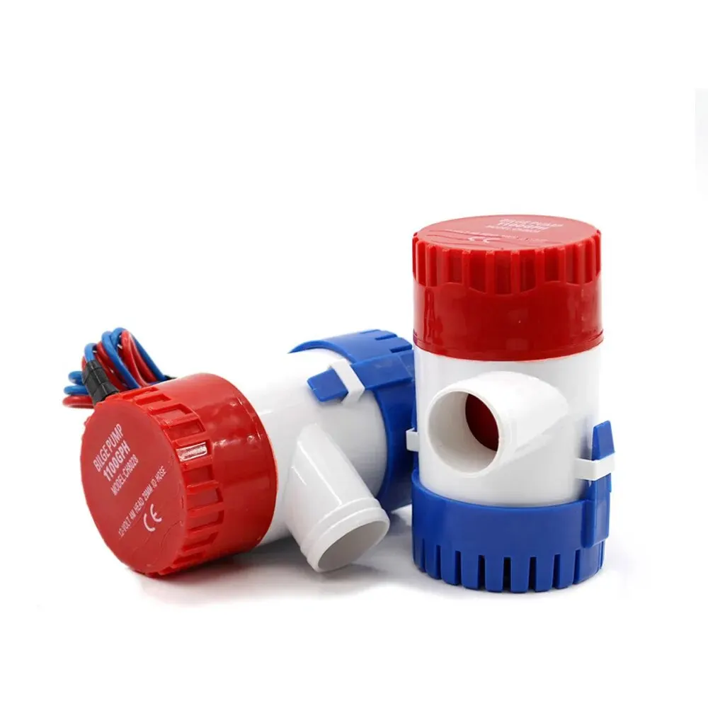 ปั๊มน้ำท้องเรือ12V 24V ปั๊มน้ำไฟฟ้าขนาดเล็ก500GPH 1100GPH 750GPH ใช้ในเรือทะเลมอเตอร์บ้านเรือบ้าน 1