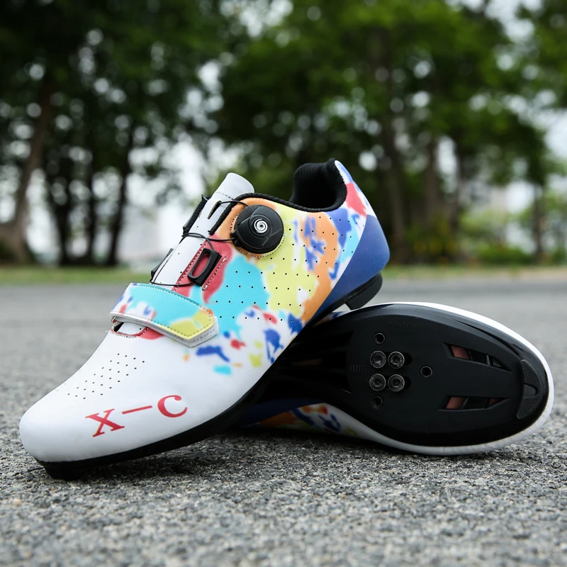 outdoor sports cycling lock shoes cycling shoes men and women casual road bike mountain dual-use
