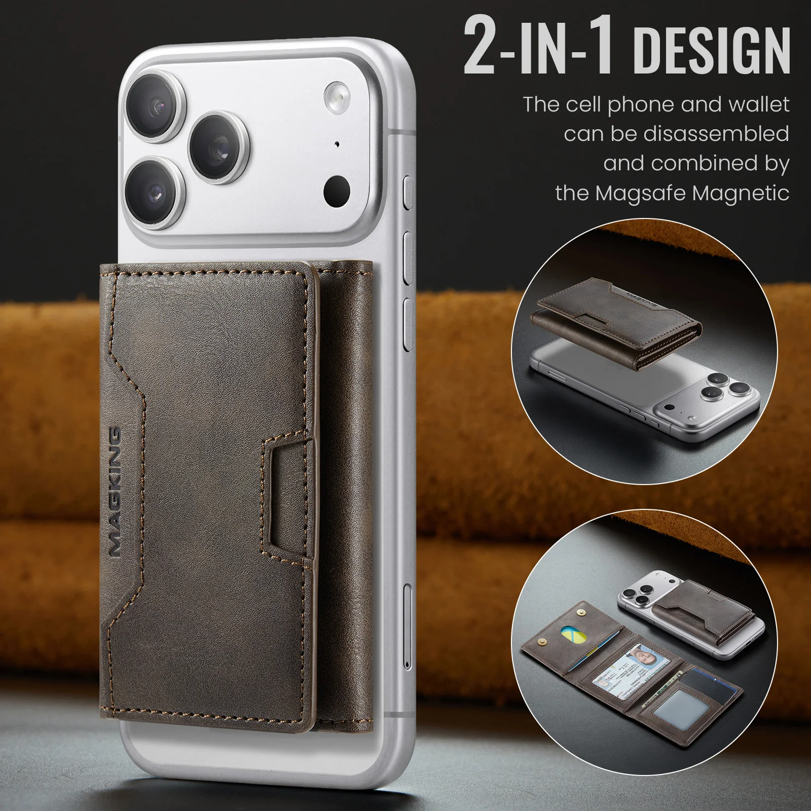 Premium RFID Blocking Magnetic Card Holder with Multi-Slot Design