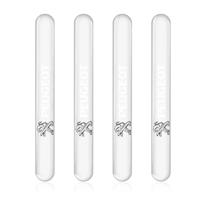 푸조 407 3008 307 308 206 508 208 207 607 301 408 5008용 자동차 도어 핸들 보호 투명 충돌 방지 스트립