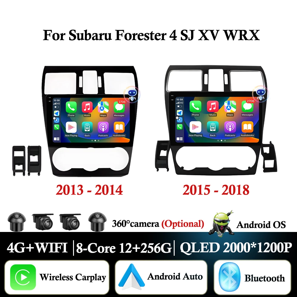 Reproductor Multimedia de Radio para coche Subaru Forester 4 SJ XV WRX Android Auto Carplay navegación GPS WiFi DSP estéreo