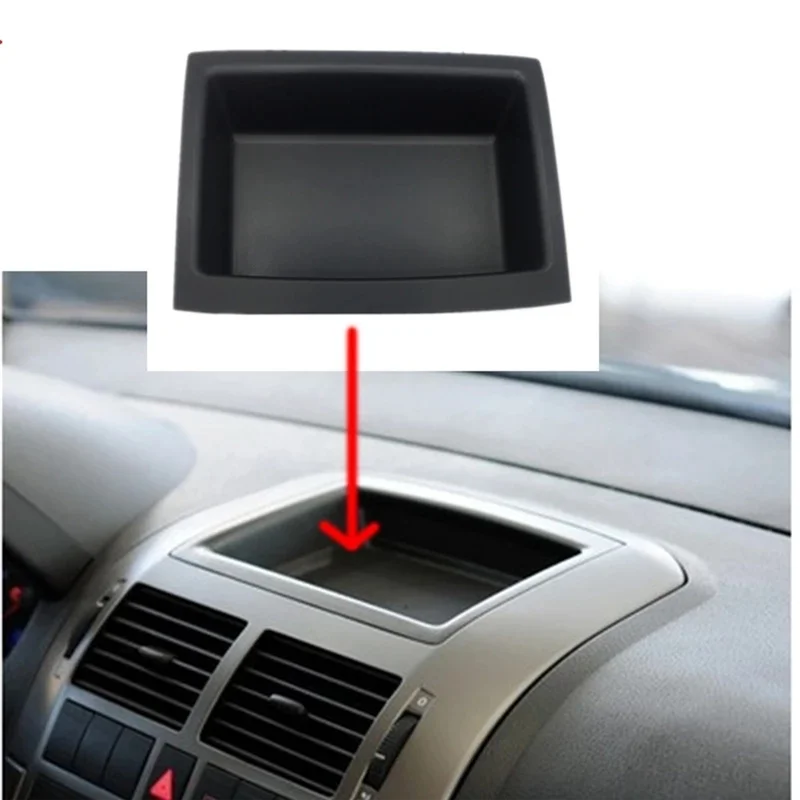 VW POLO 2002-2010 대시 보드 중앙 제어 6Q0857465A 6QD858719A 용 자동차 보관 주최자 트레이 박스