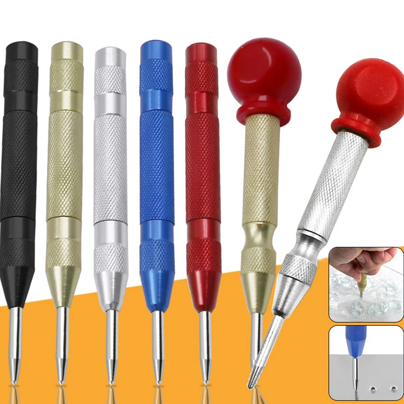 1PC 자동 센터 펀치 센터 홀 펀치 기계공 목수 도구 목재 프레스 덴트 마커 ..