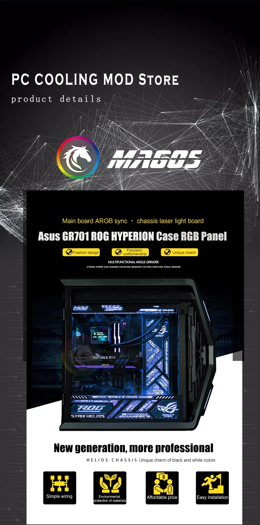 ROG GR701 Hyperion Case Monitor Screen Solution Size/Themes Customization  AIDA64 Gamer Cabinet Secondary IPS Dsiplay - AliExpress