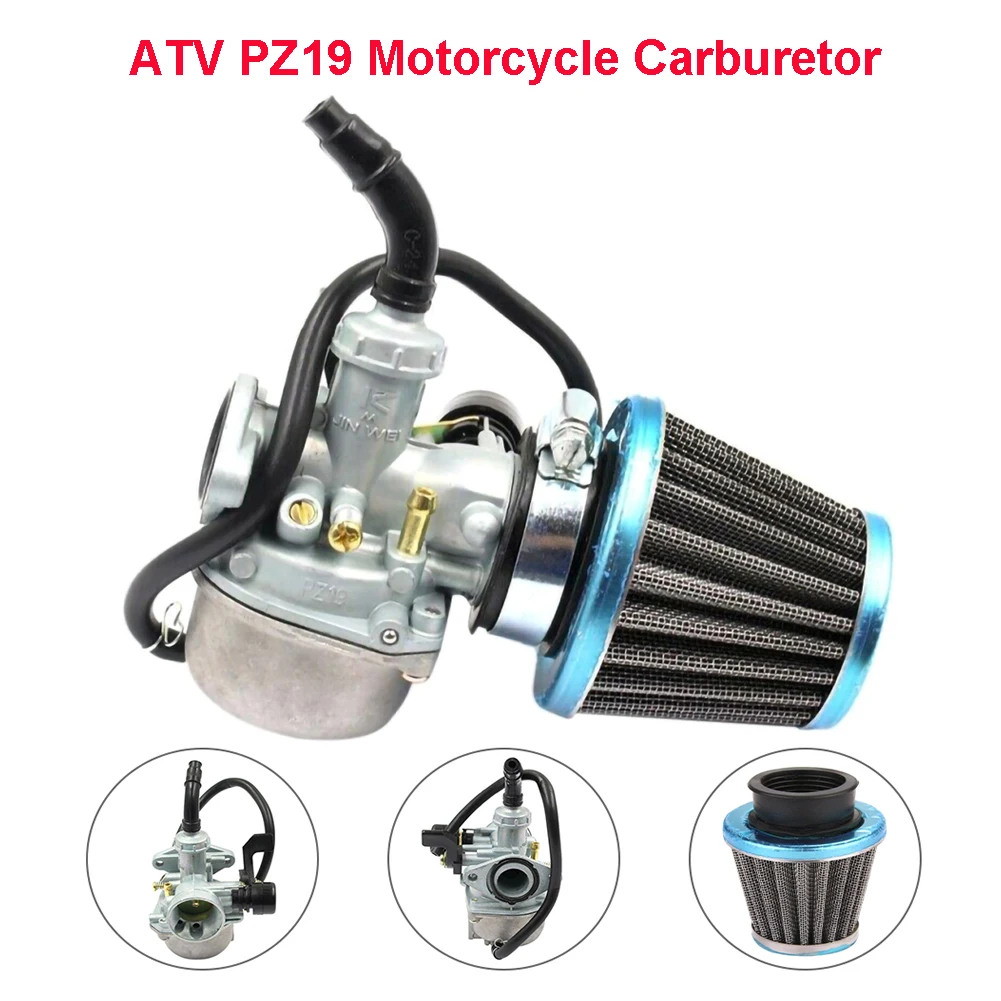 

ATV PZ19 Motorcycle Carburetor with Air Filter Lever Choke 35MM for 50cc 70cc 80cc 90cc 110cc 125cc Scooter Dirt Bike ATV-PZ19