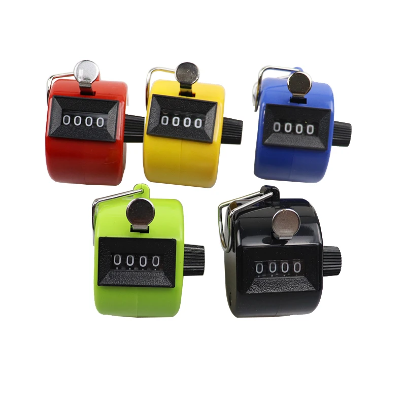 

4 Digit Number Mini Manual Hand Tally Counter Digital Golf Clicker Training Counting Max. 9999 Mechanical Palm Click Counter