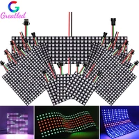 Panneau numérique Flexible adressable individuellement, 1 à 5 pièces, WS2812B, WS2812 8x8 16x16 8x32, Module de pixels Led, écran matriciel DC5V 1