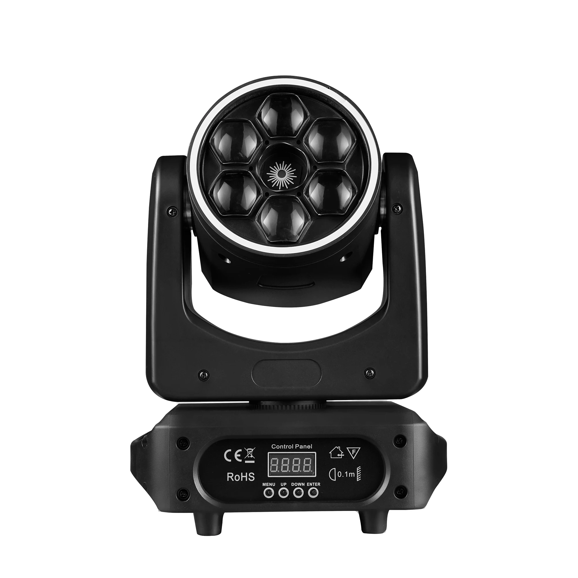 150W Mini BEE EYE LED Moving Head 6x15W RGBW 4in1 Beam&500mw LaserGreen LaserStar Effect Lights & Halo Effect 24PCS RGB 3in1 DJ