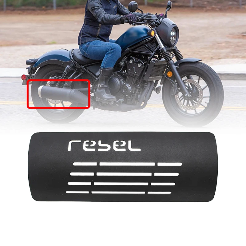 

For Honda Rebel CMX 250 300 500 Rebel300 Rebel500 2017-2024 Motorcycle Accessories Exhaust Muffler Pipe Heat Shield Guard Cover