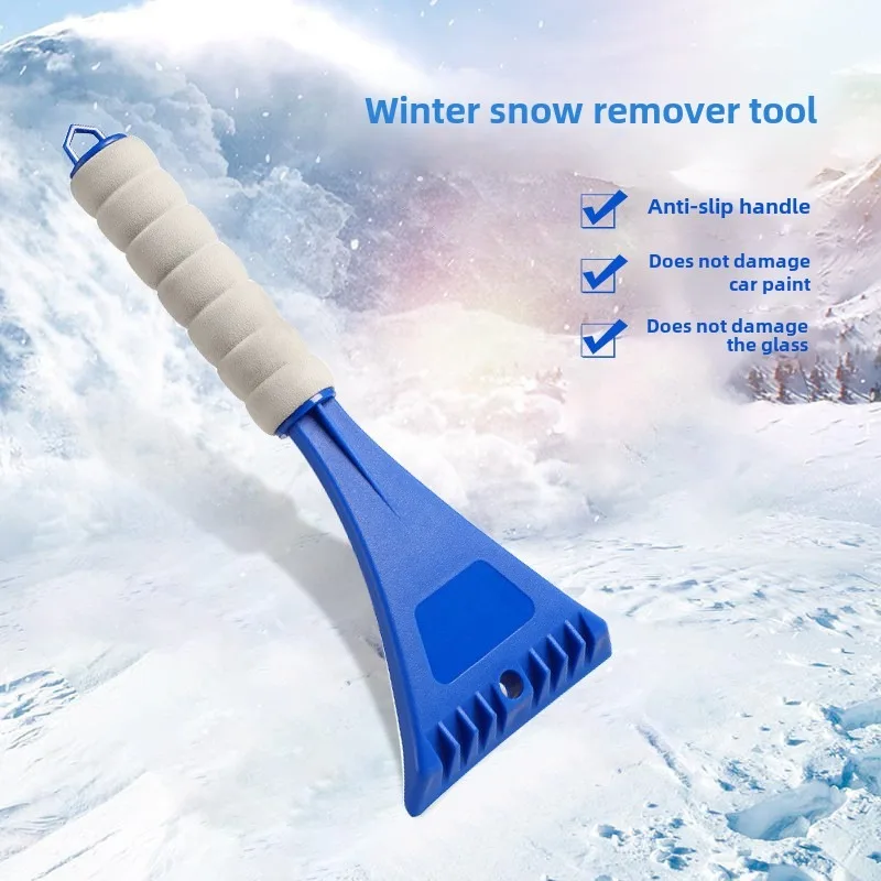 Car Windshield Snow Shovel Ice Scraper EVA Sponge Handle for Multifunctional Deicing Scrape Snow Cleaning Brush