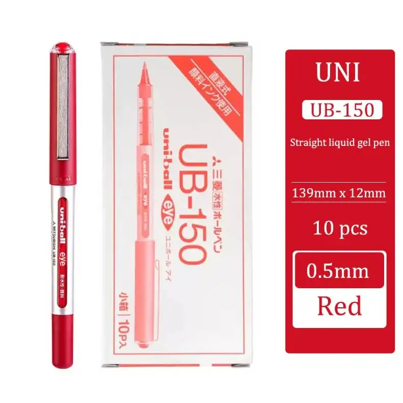 Uni-Ball Eye Micro Gel Stifte, 0.38/0,5mm große Kapazität UB-150 geraden flüssigen Kugelschreiber, Schreiben von Handschrift werkzeugen – Detail 6