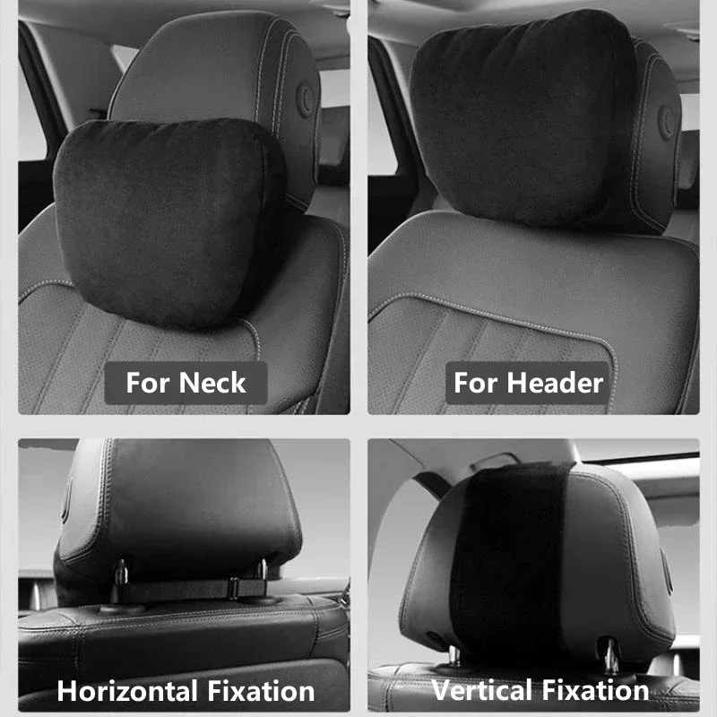 Car Headrest High-Quality Car Headrest Neck Support Seat Maybach Design S Class Soft Universal Adjustable Car Pillow Neck Rest Cushion
