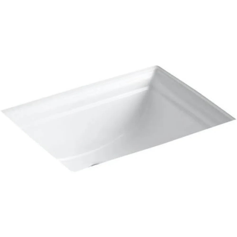 Memoirs Undercounter Lavatory, White, 5" To 6" Product Dimensions	17.31D x 8.63H 2