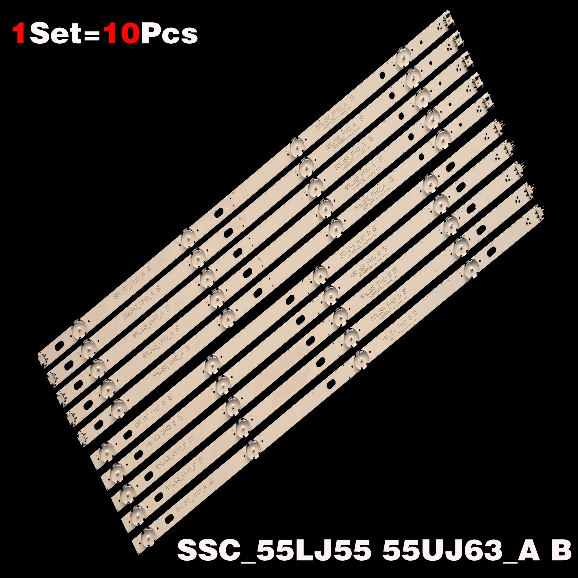 LED Backlight Strips for LG 55-inch TVs: 55LJ5550, 55UJ6300, 55UJ6560, 55UJ670V, 55UK6100PLB Description Image.This Product Can Be Found With The Tag Names Computer Office, Industrial Computer Accessories, Led backlight strips, Servers Industrial Computer