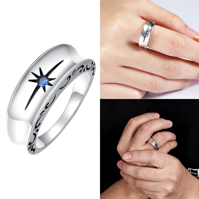 Supersonische snelheid niet invoeren Klassieke Ster Licht Ring Ig Populaire Flexibele Paar Ringen Voor Vriendje  Vriendin Zilveren Sieraden Minimalisme| | - AliExpress