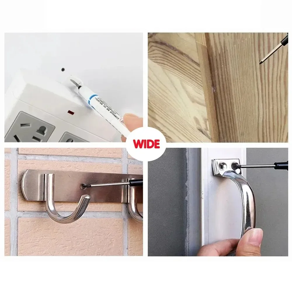 Long Head Markers Pen Multi-purpose for Woodworking Tile Decoration Deep Hole Marker Pens Red/Black/Blue/Green/White Ink