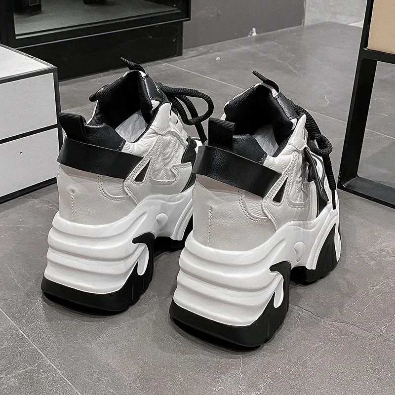 High Platform Sneakers Women 2023 Thick Sole Sports Ladies