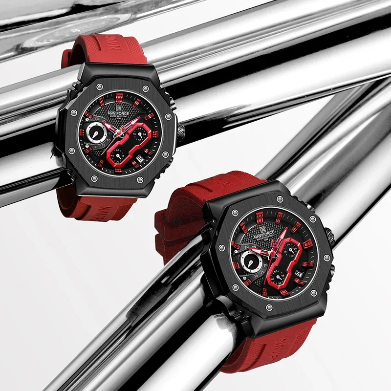 Waterproof Wristwatch Fashion Couple Watches NAVIFORCE Luxury Watches for Men Women Original Couple Wristwatch Silicone Strap Military Sport Waterproof