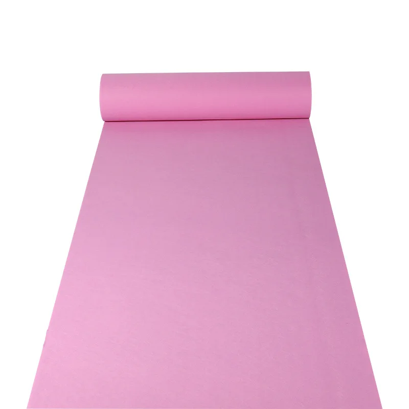 Pink Carpet Wedding Arrangement Stage Runway Supplies Opening Birthday Party Light Pink Disposable Carpet Wedding Vortex Rug 3