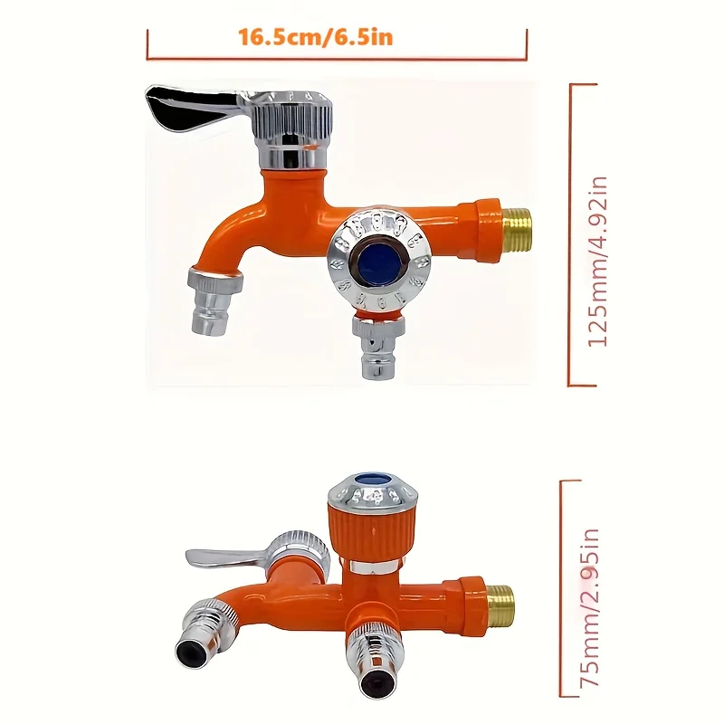4-point universal faucet for household use, one to two anti freezing and splash proof kitchen dual control washing machine fauce 6