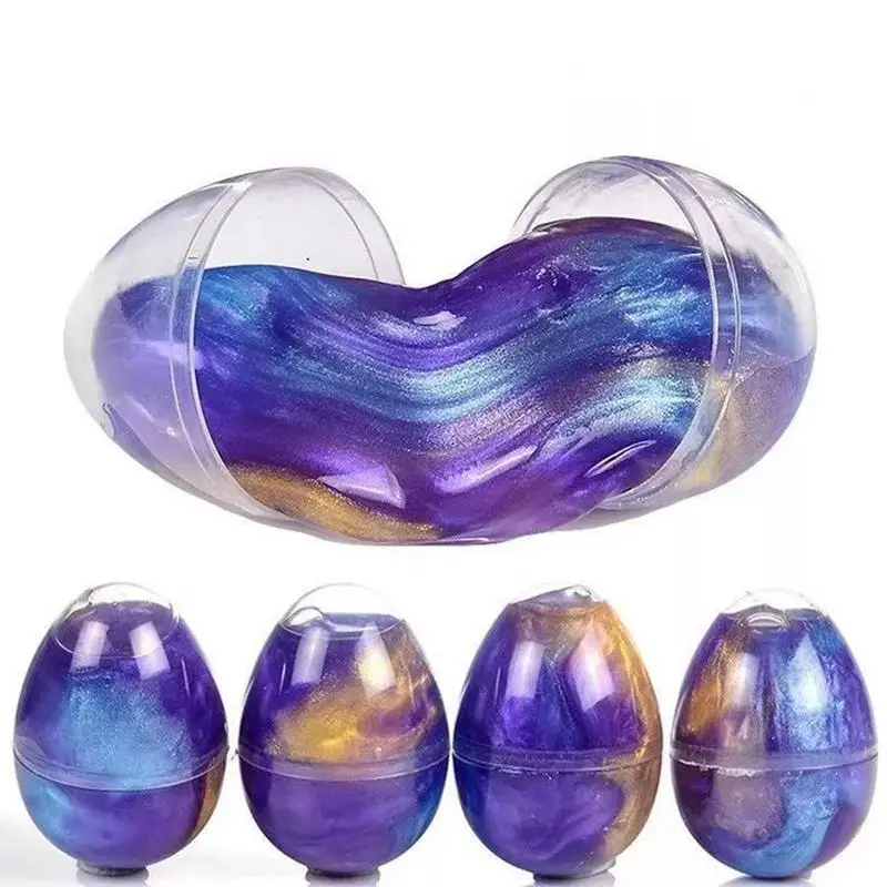 Diys Color SlimeGlue Toys Antistress Clear Fluffy SlimeEgg Ball Foam Putty Plasticine Cloud SlimeClay Kids Educational Toys slime kit modelling clay fluffy slime